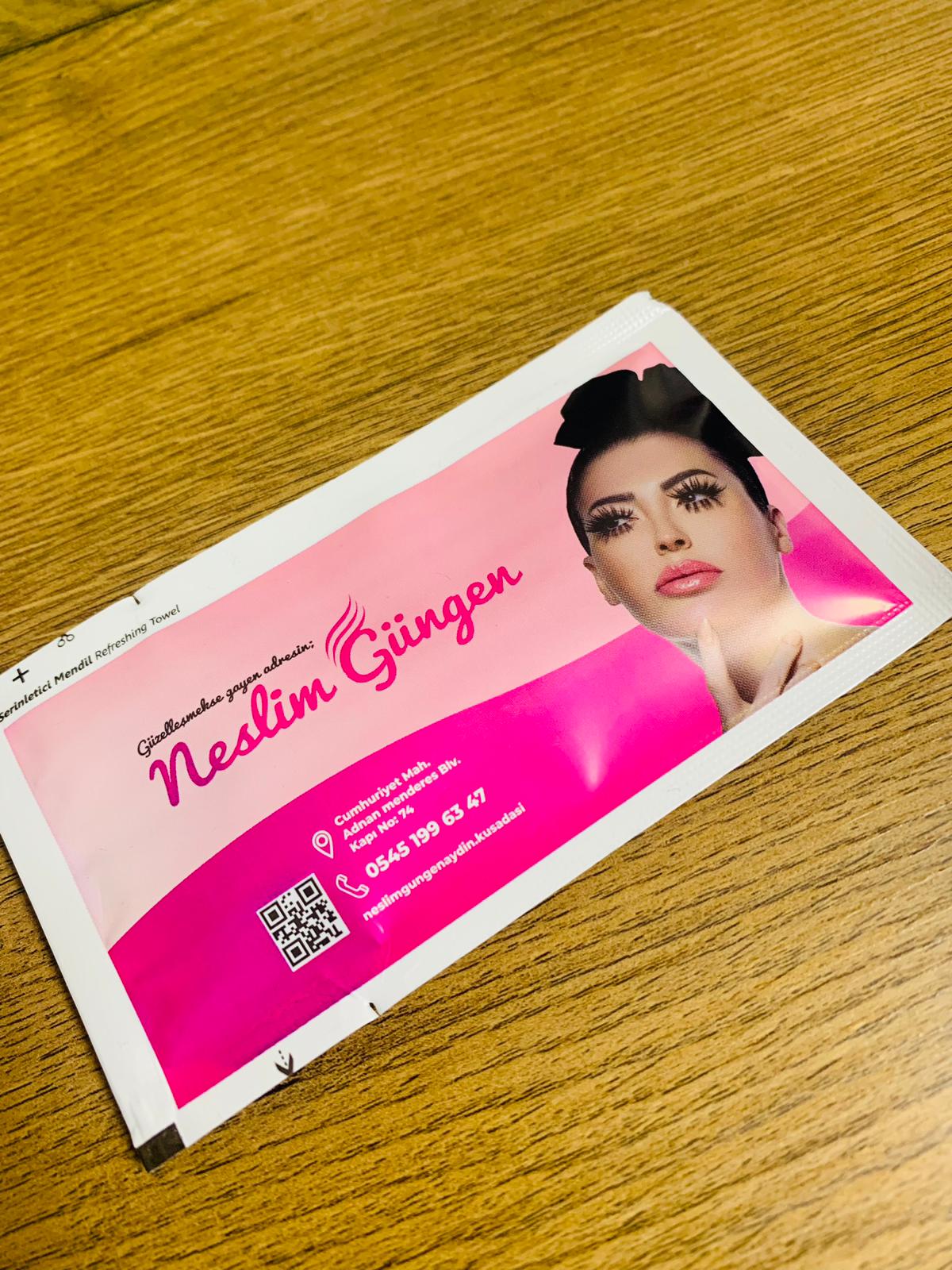 Firma Renkli Resim Baskılı Islak Mendil